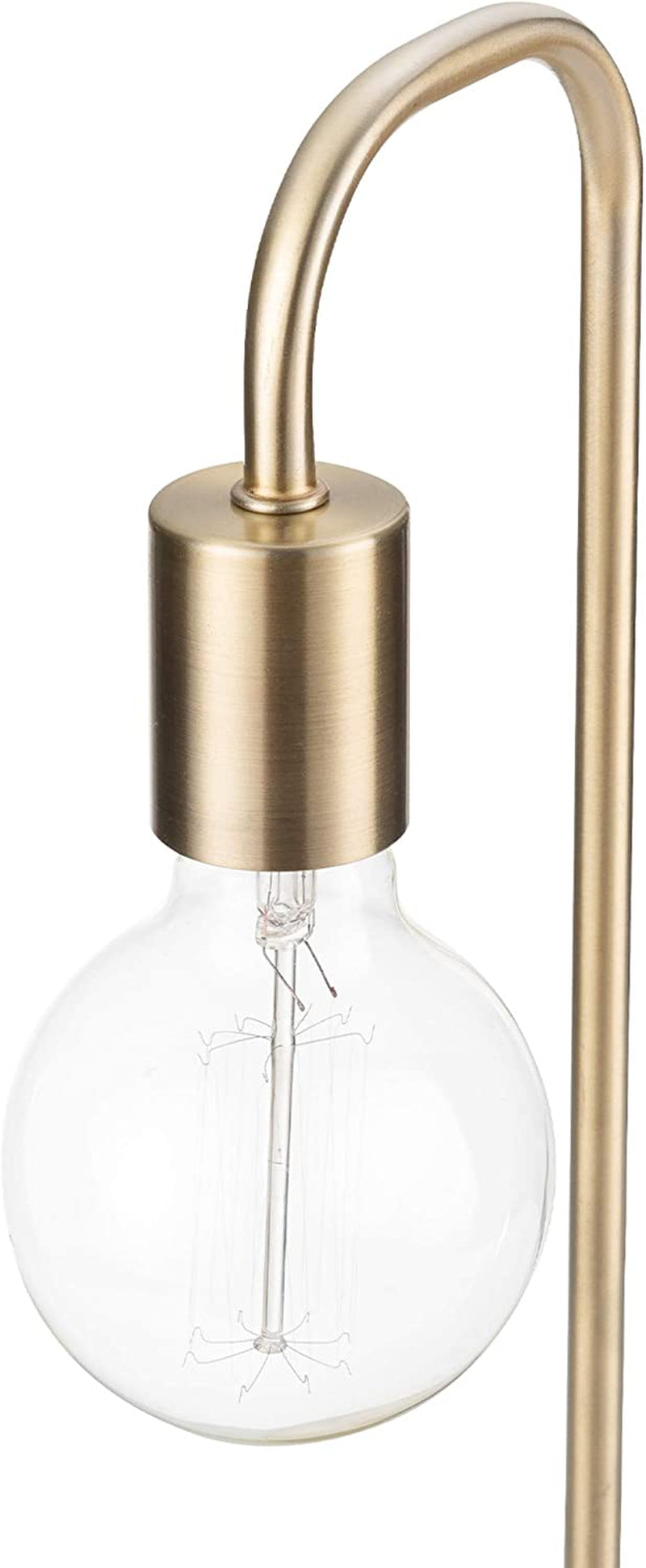 18-Inch Matte Brass Table Lamp - Modern Design for Bedroom and Living Room Décor