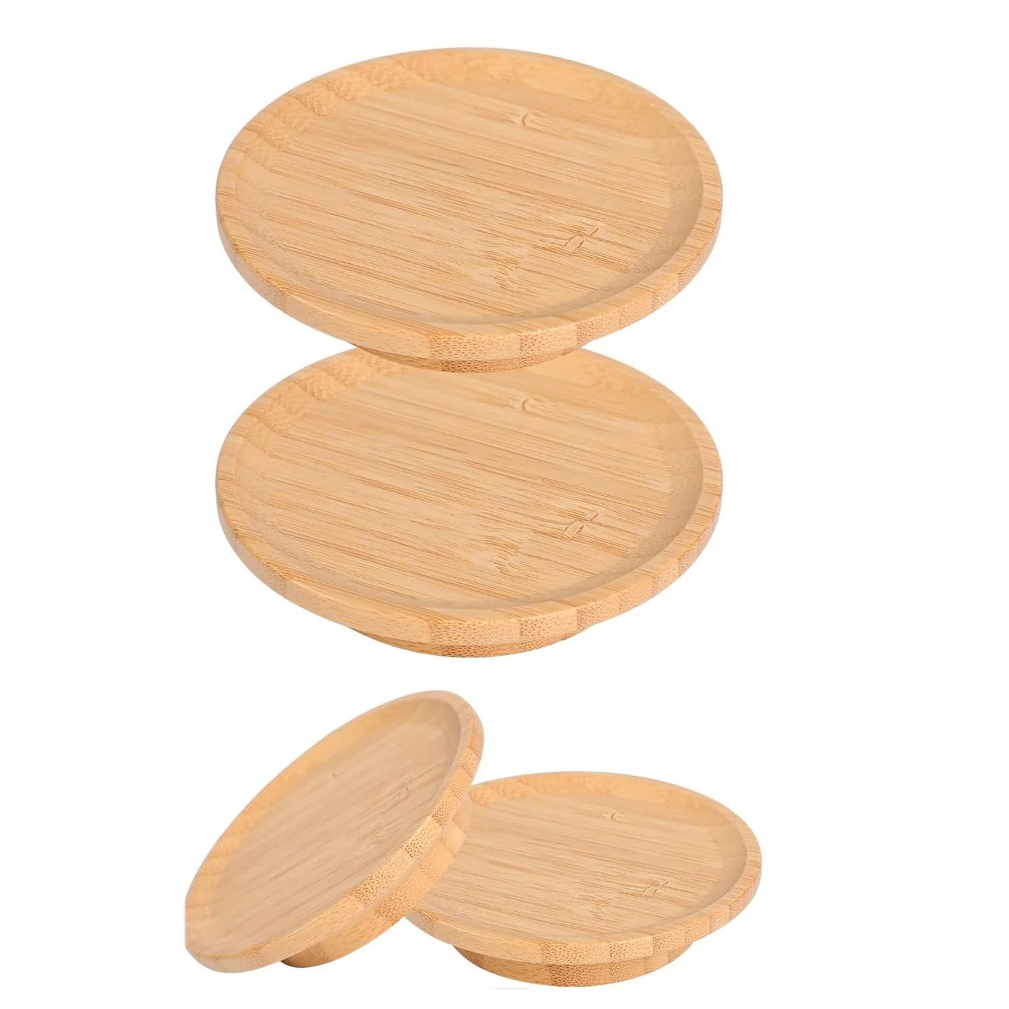 Bamboo Wine Glass Topper Coasters Set for Charcuterie Boards - Ideal for Family Gatherings, Restaurants, and Bars