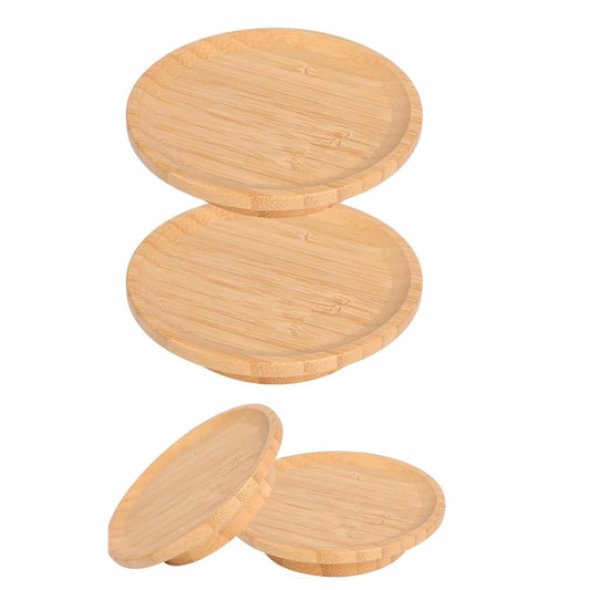 Bamboo Wine Glass Topper Coasters Set for Charcuterie Boards - Ideal for Family Gatherings, Restaurants, and Bars